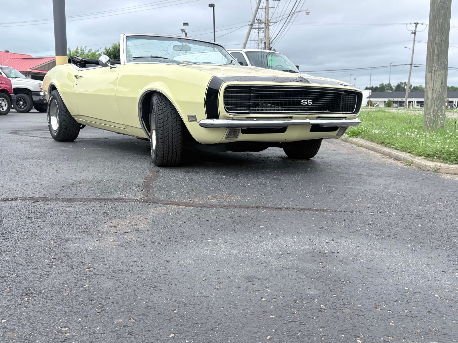 1968 Chevrolet Camaro SS convertible low front angle